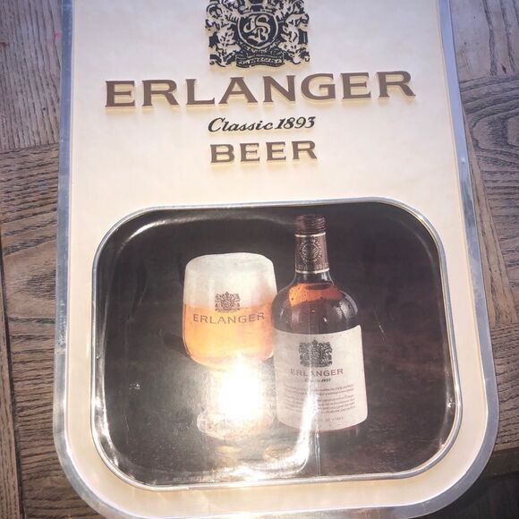 Erlanger Classic 1893 beer plastic vintage wall decore 20”x13” - Picture 5 of 9